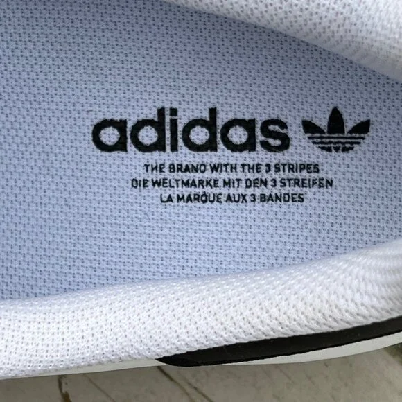 Adidas Mens Size 19 Superstar White Low Top Shoes Sneakers NWT Small Smudge - Picture 5 of 8